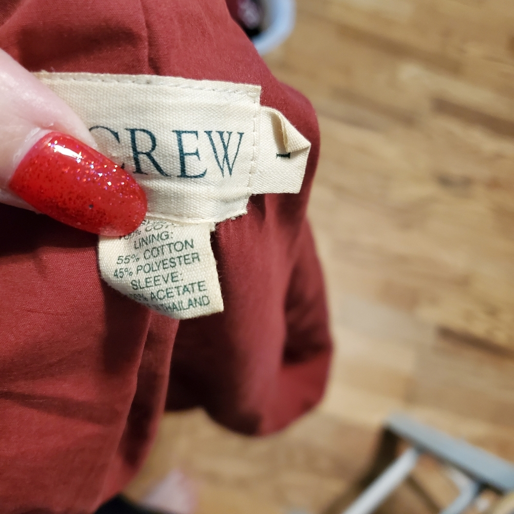 J.crew men's jacket. Rust colored corduroy sz l